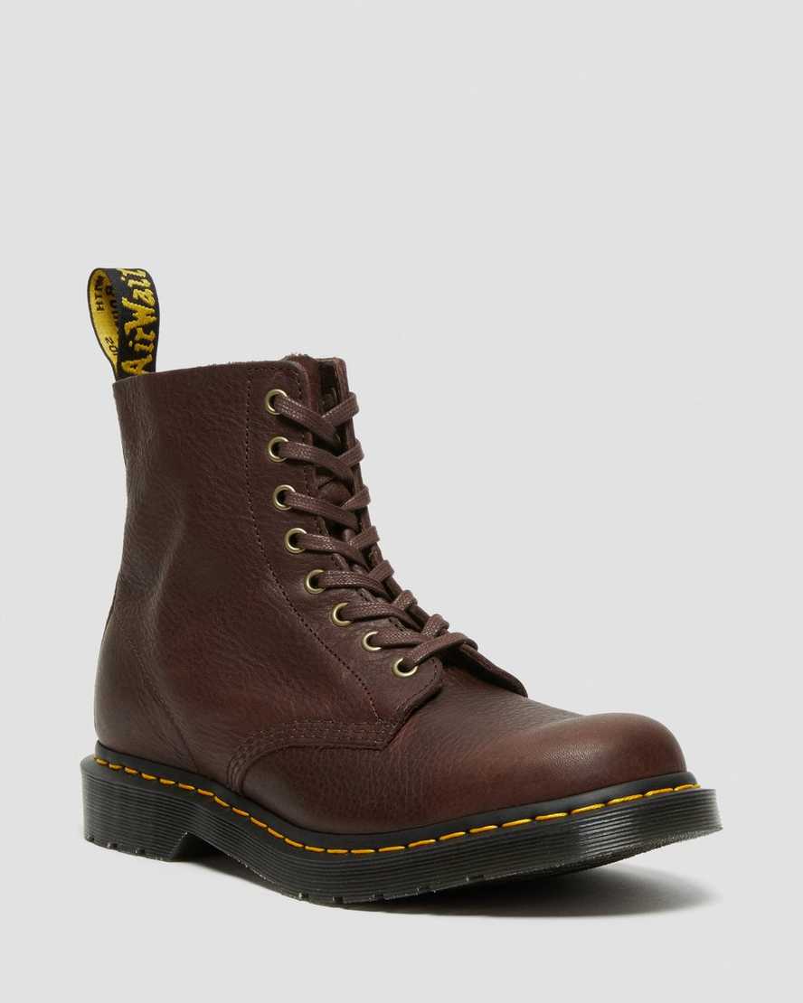 Dr. Martens 1460 Pascal Ambassador Nahka Naisten Nauhalliset Nilkkurit - TummanPunainen Nilkkurit [8